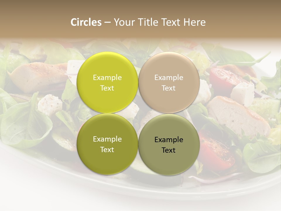 White Grill Vitamin PowerPoint Template