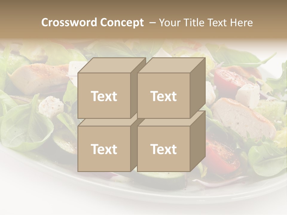 White Grill Vitamin PowerPoint Template
