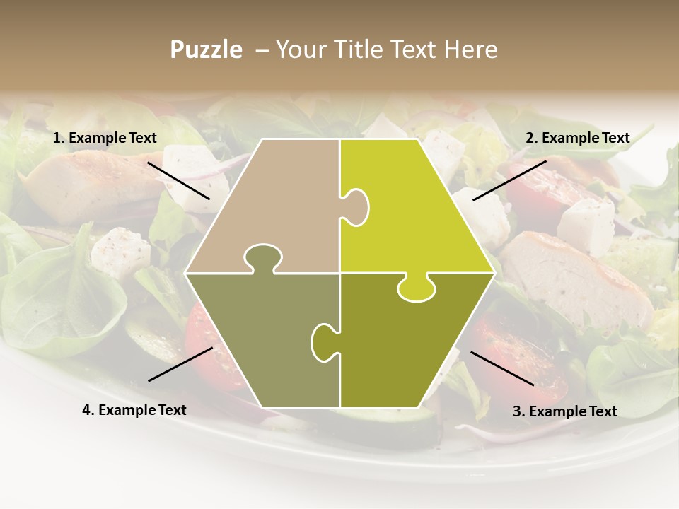 White Grill Vitamin PowerPoint Template