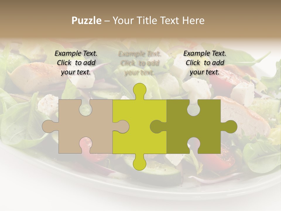 White Grill Vitamin PowerPoint Template