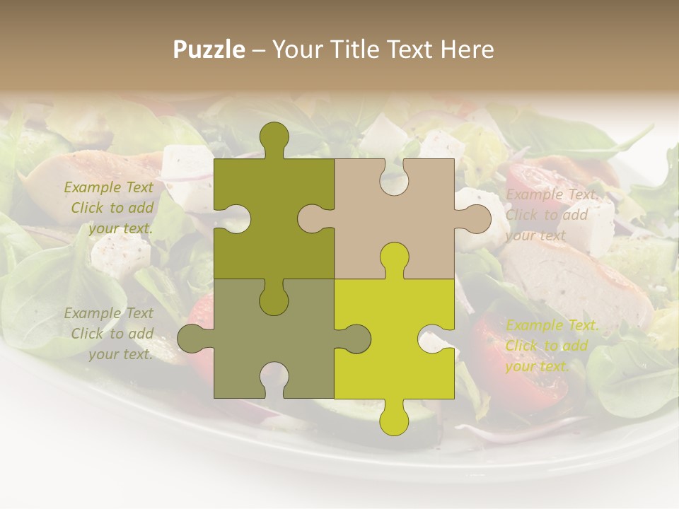 White Grill Vitamin PowerPoint Template