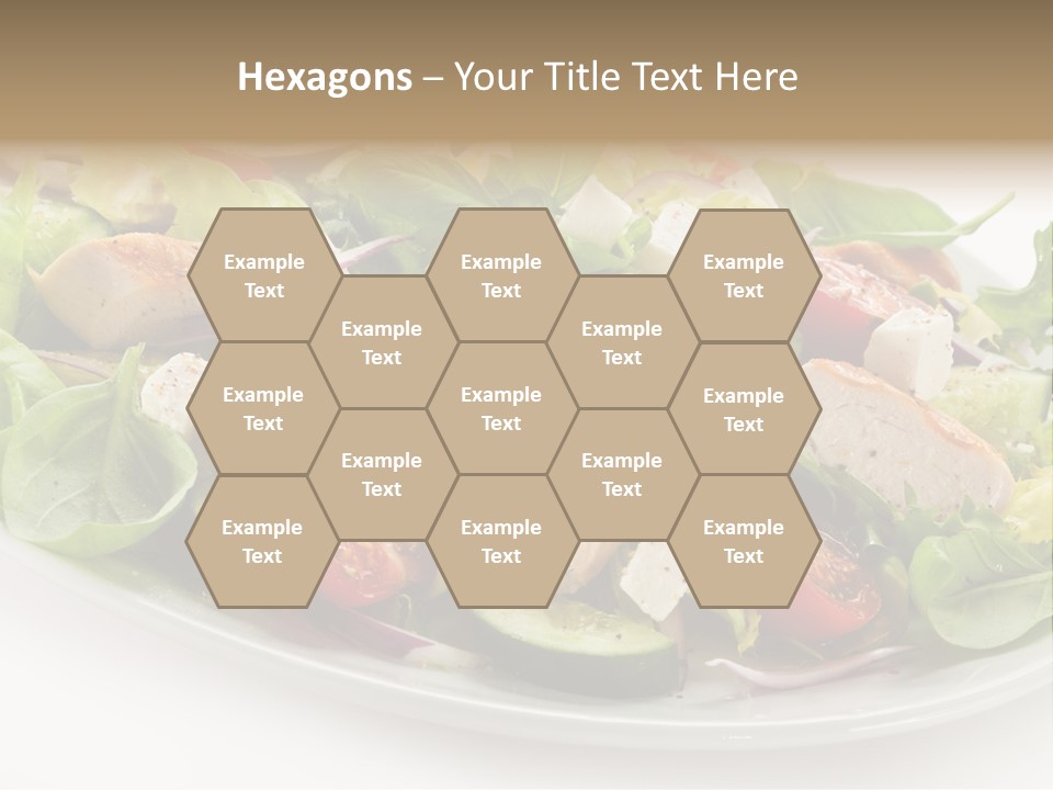 White Grill Vitamin PowerPoint Template