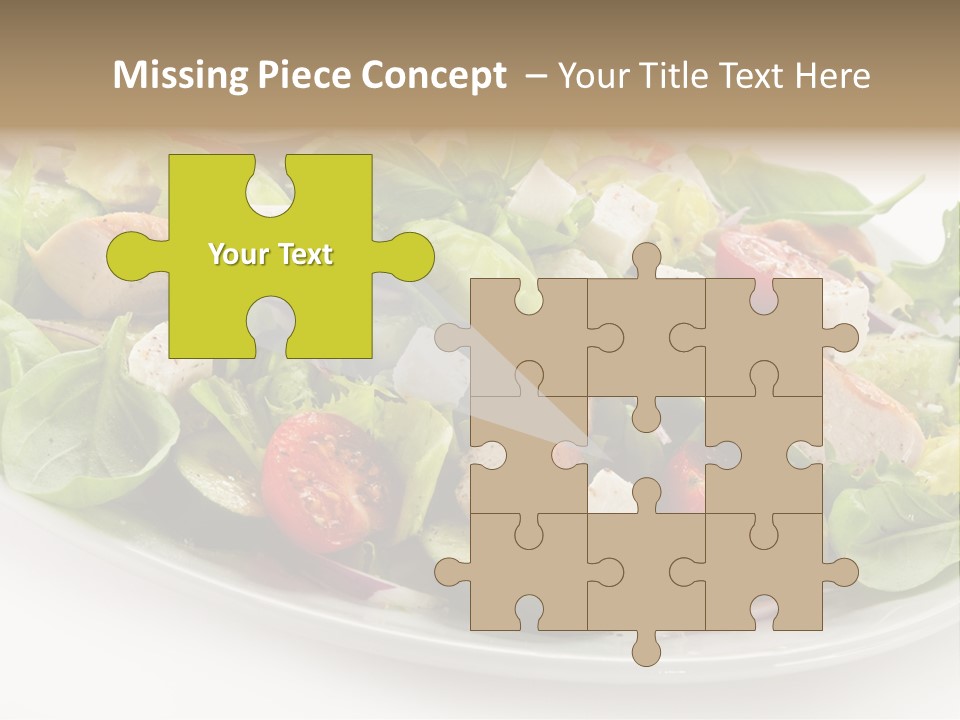 White Grill Vitamin PowerPoint Template