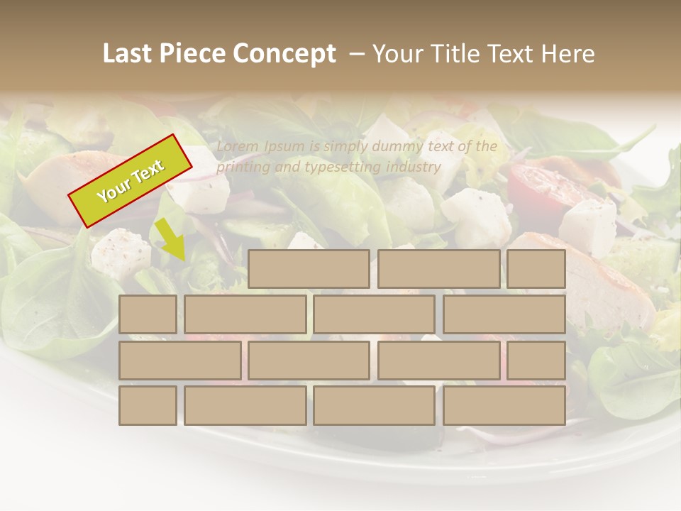 White Grill Vitamin PowerPoint Template