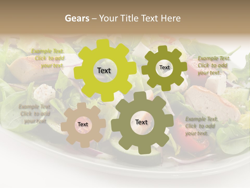 White Grill Vitamin PowerPoint Template