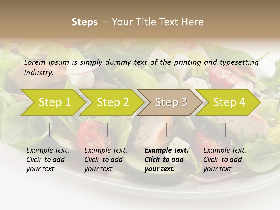 White Grill Vitamin PowerPoint Template