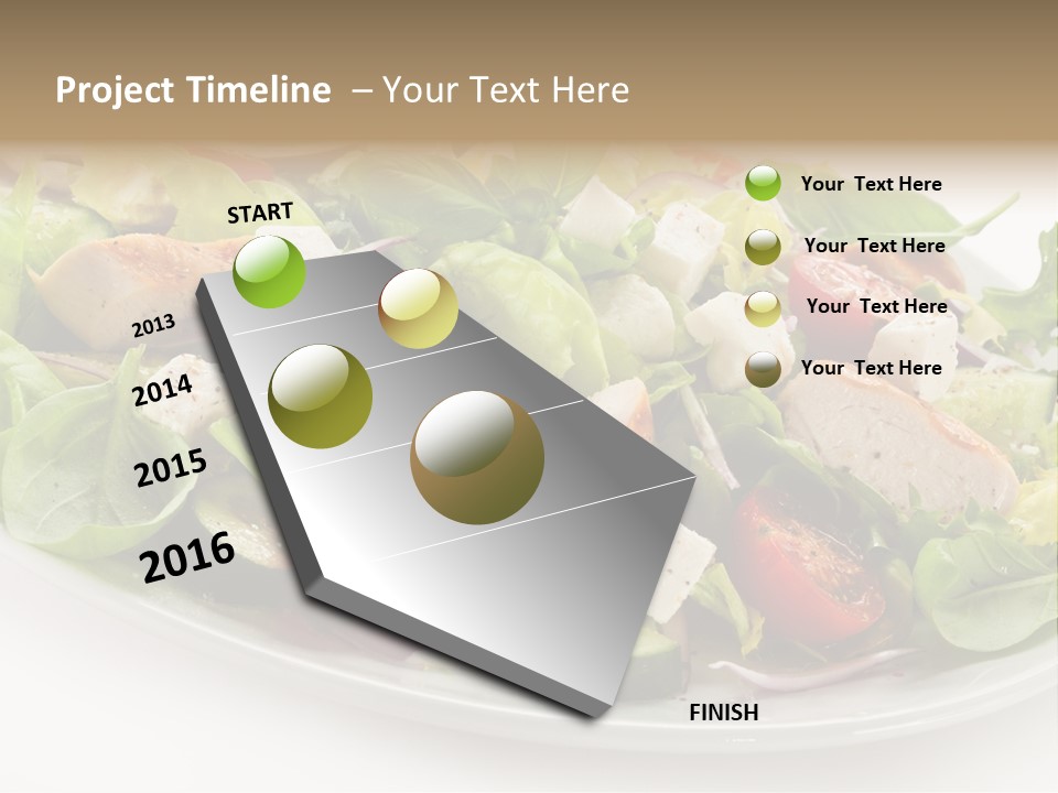White Grill Vitamin PowerPoint Template