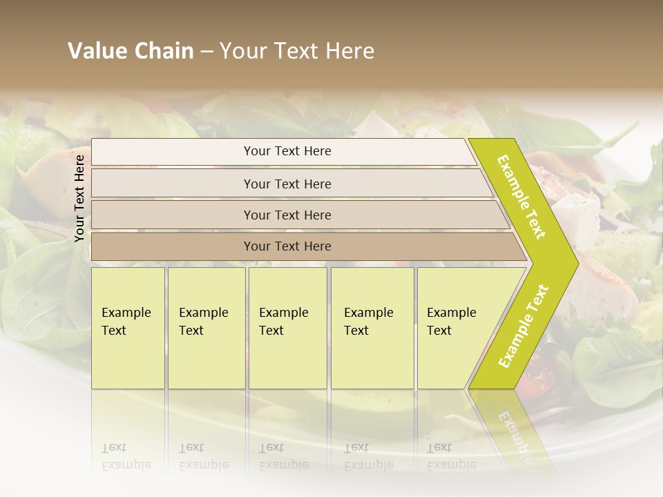 White Grill Vitamin PowerPoint Template
