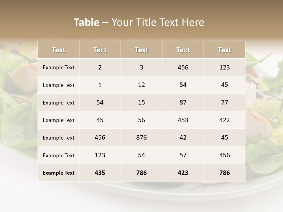 White Grill Vitamin PowerPoint Template