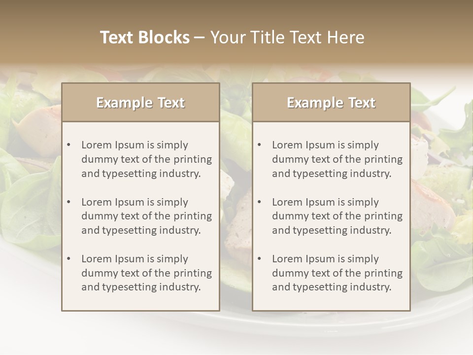 White Grill Vitamin PowerPoint Template