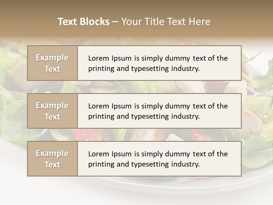 White Grill Vitamin PowerPoint Template