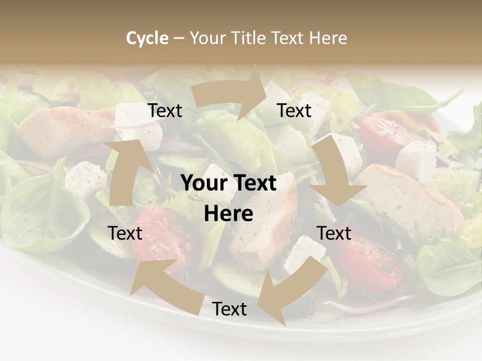 White Grill Vitamin PowerPoint Template