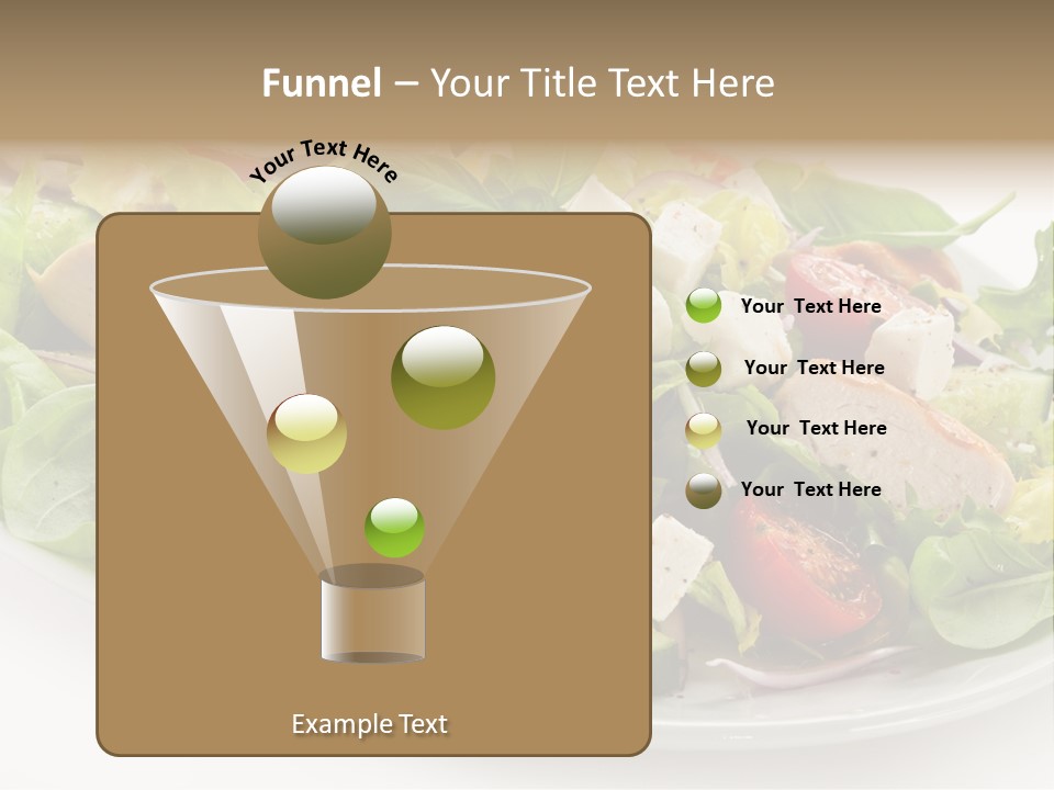 White Grill Vitamin PowerPoint Template