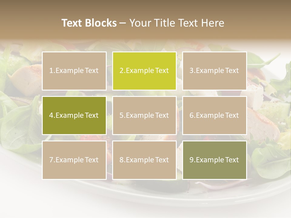 White Grill Vitamin PowerPoint Template