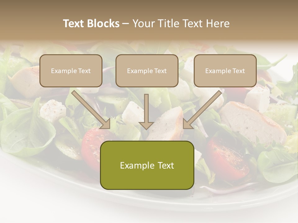 White Grill Vitamin PowerPoint Template