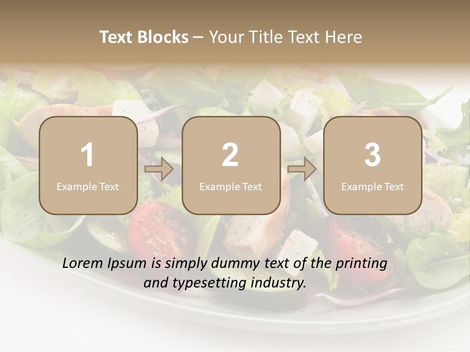 White Grill Vitamin PowerPoint Template