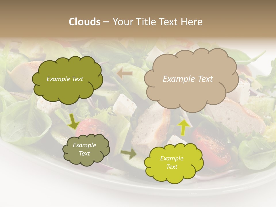 White Grill Vitamin PowerPoint Template