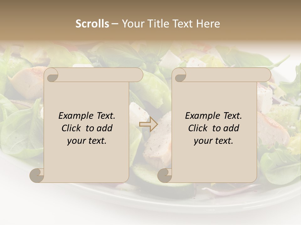 White Grill Vitamin PowerPoint Template