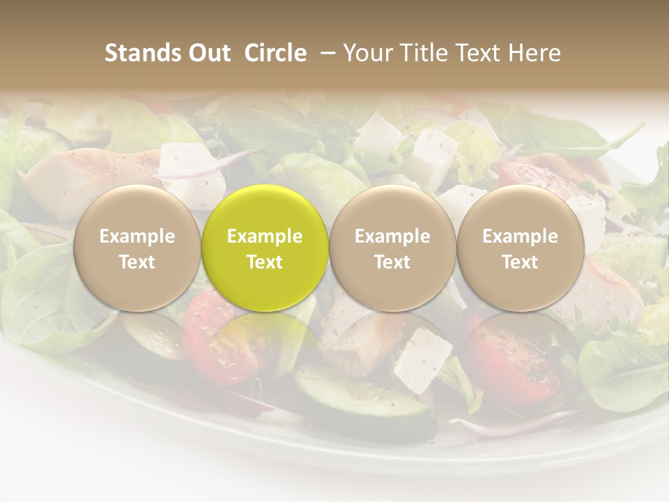 White Grill Vitamin PowerPoint Template