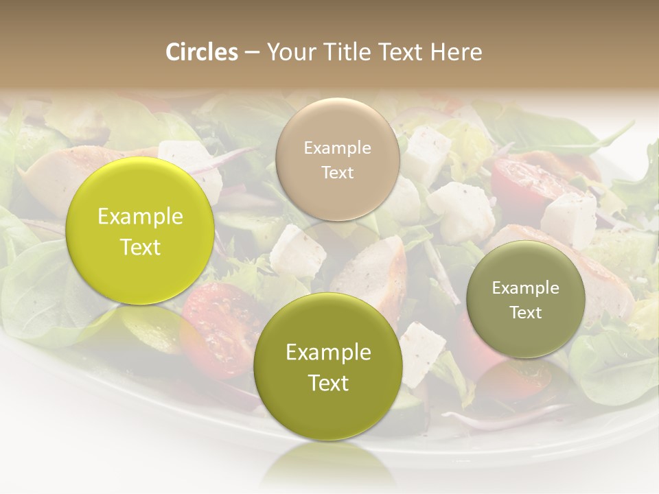 White Grill Vitamin PowerPoint Template