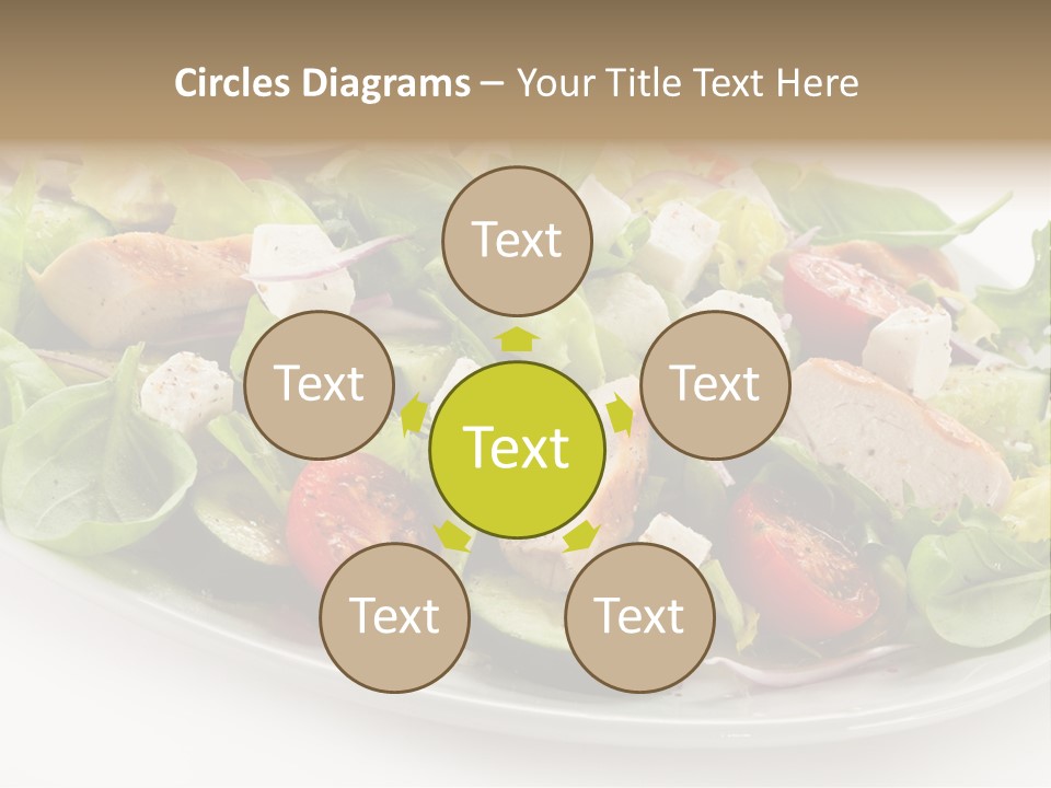 White Grill Vitamin PowerPoint Template