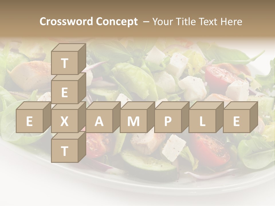 White Grill Vitamin PowerPoint Template