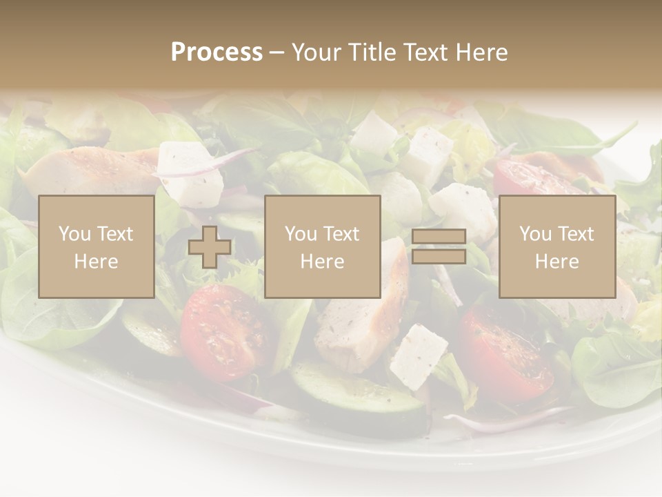 White Grill Vitamin PowerPoint Template