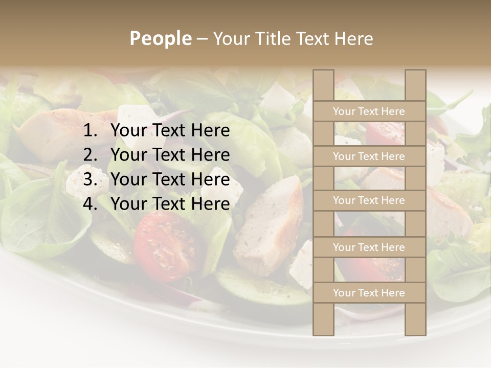 White Grill Vitamin PowerPoint Template