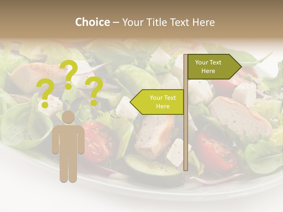 White Grill Vitamin PowerPoint Template