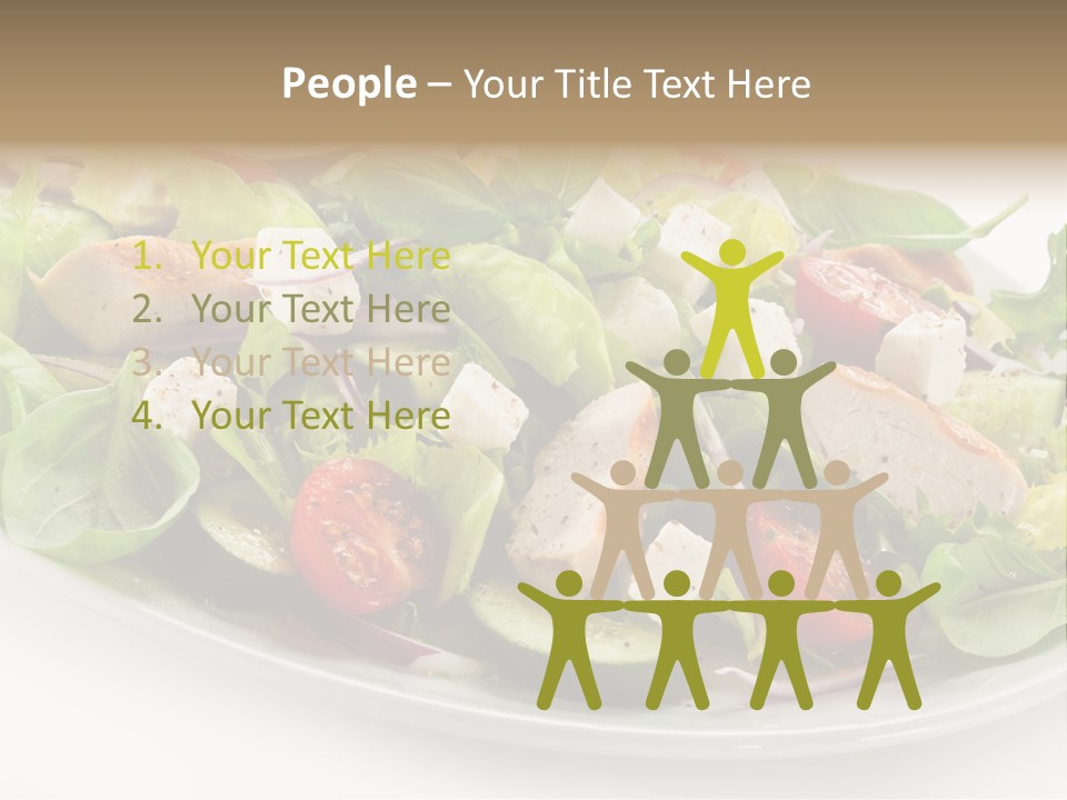 White Grill Vitamin PowerPoint Template