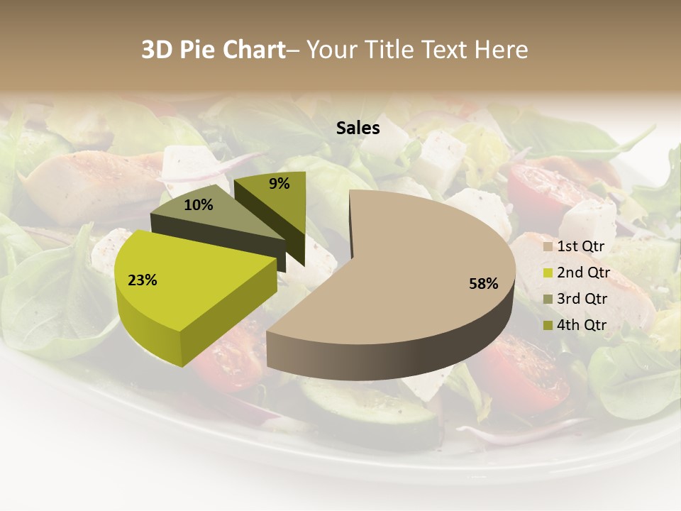White Grill Vitamin PowerPoint Template