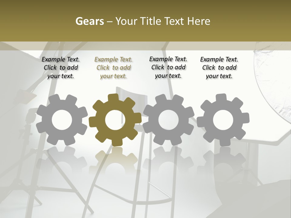 Illuminated Space Object PowerPoint Template