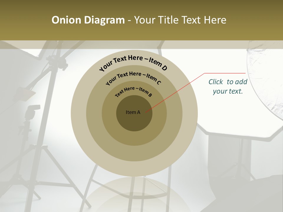 Illuminated Space Object PowerPoint Template