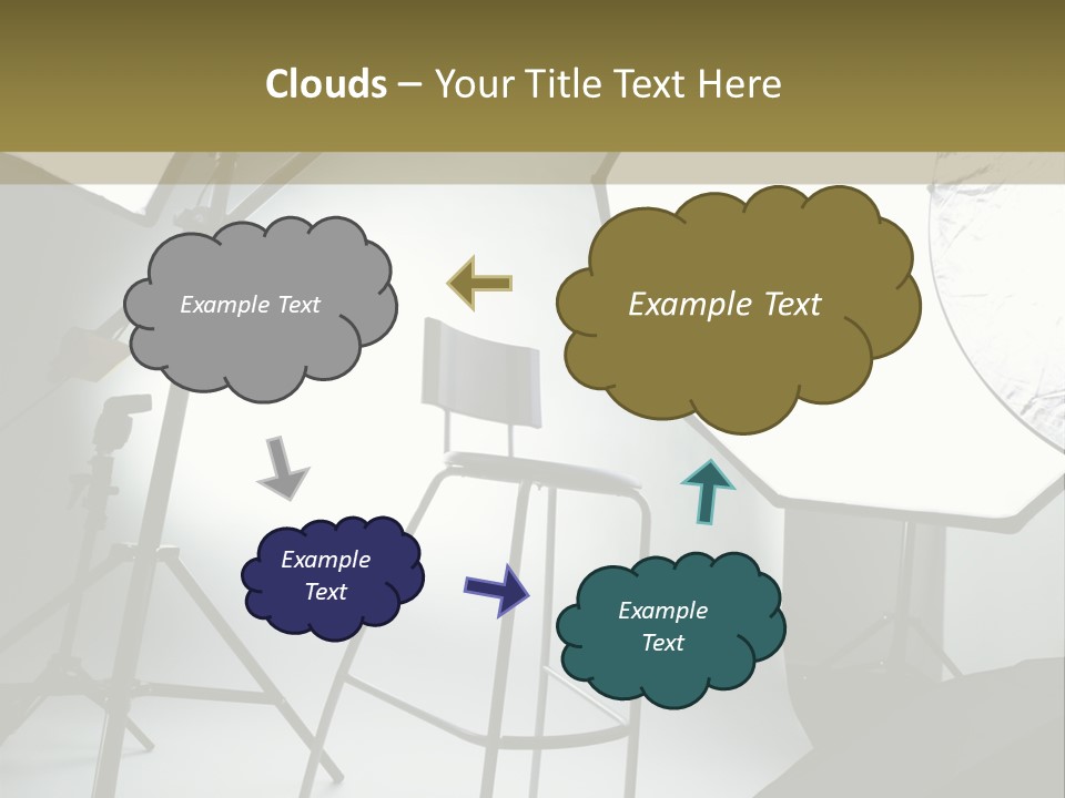Illuminated Space Object PowerPoint Template