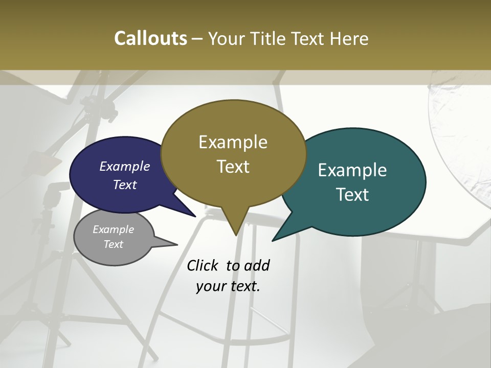 Illuminated Space Object PowerPoint Template