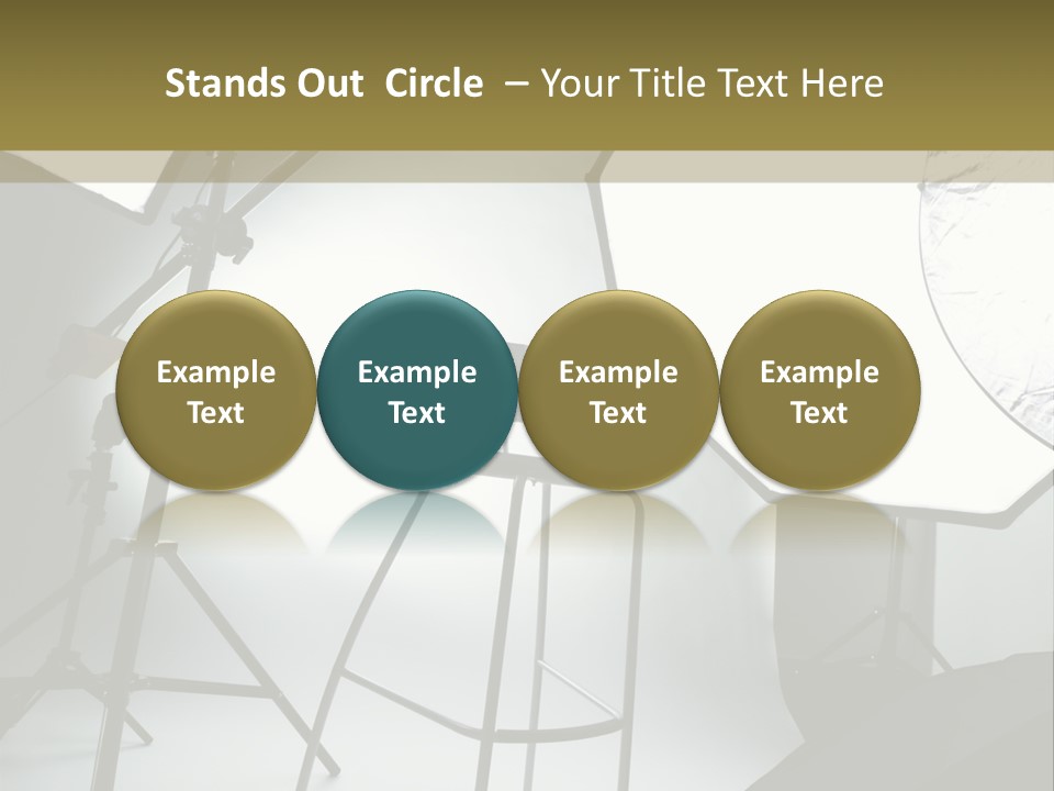 Illuminated Space Object PowerPoint Template