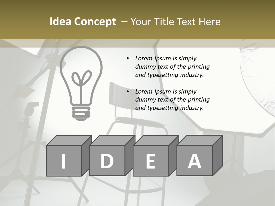 Illuminated Space Object PowerPoint Template