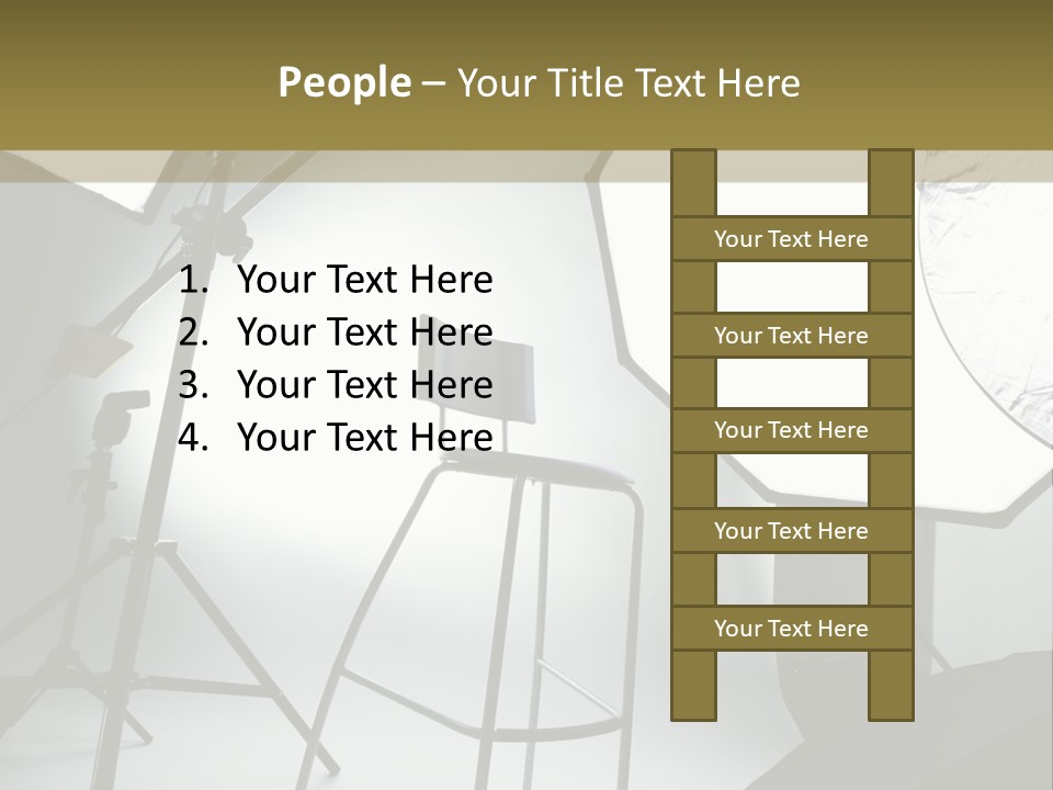 Illuminated Space Object PowerPoint Template