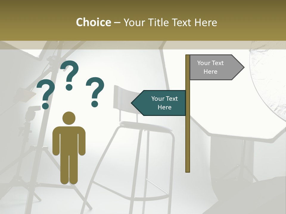 Illuminated Space Object PowerPoint Template
