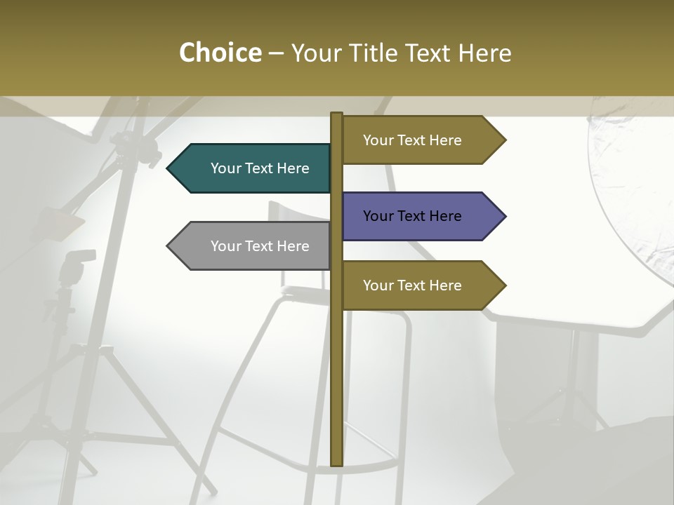 Illuminated Space Object PowerPoint Template