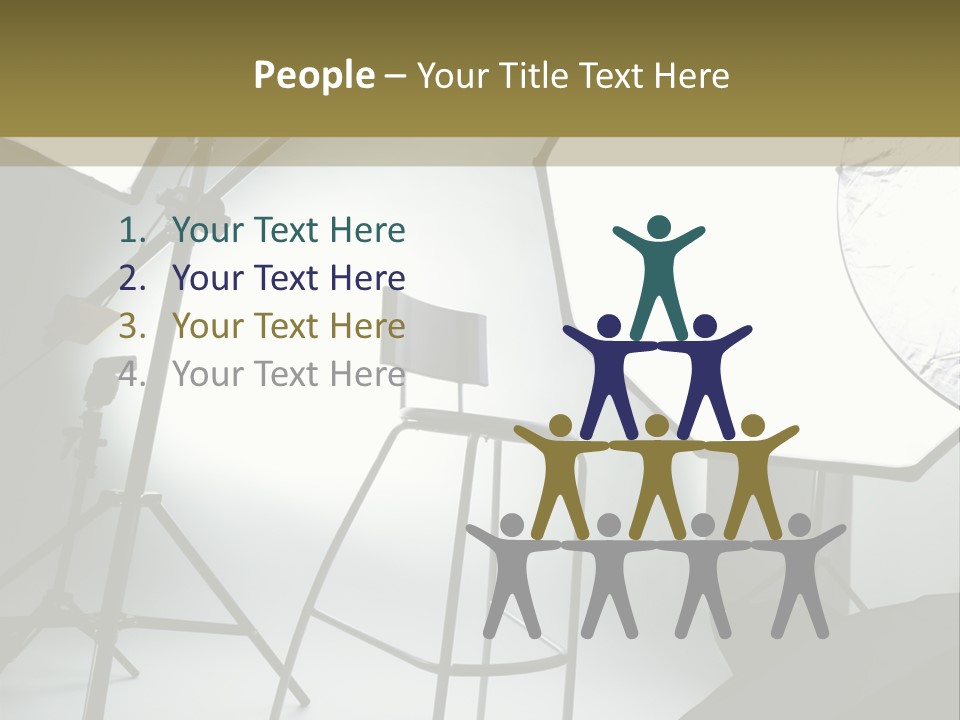 Illuminated Space Object PowerPoint Template