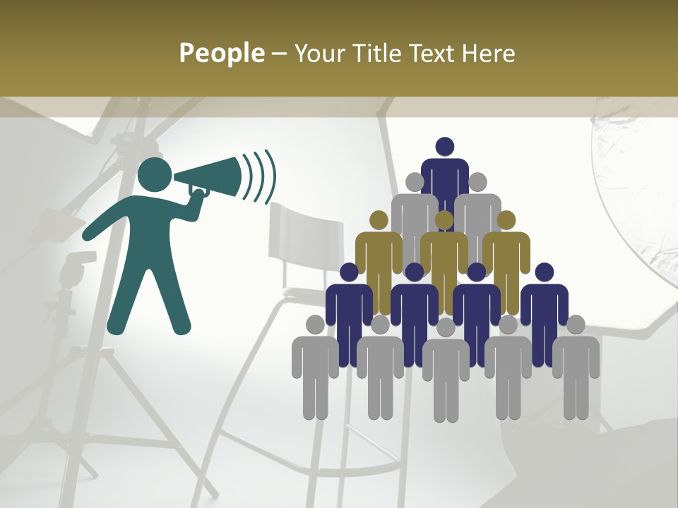 Illuminated Space Object PowerPoint Template