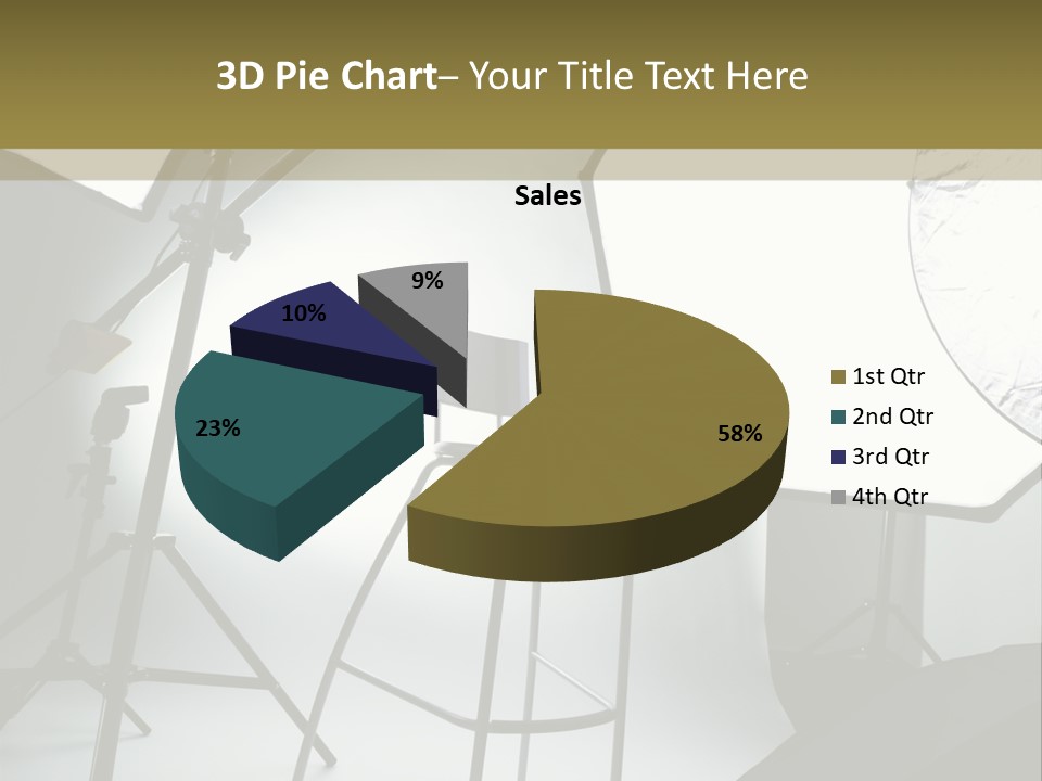 Illuminated Space Object PowerPoint Template