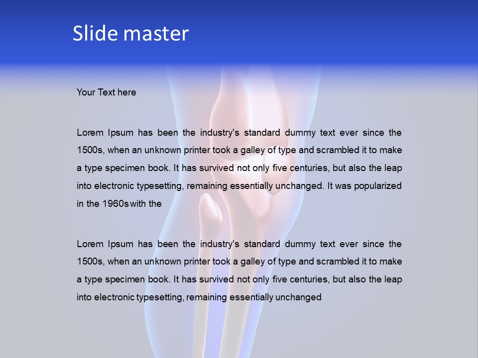 Osteoporosis Medicine Arthritis PowerPoint Template