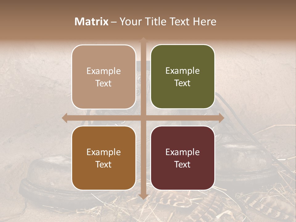 Pair Shoes Leather PowerPoint Template