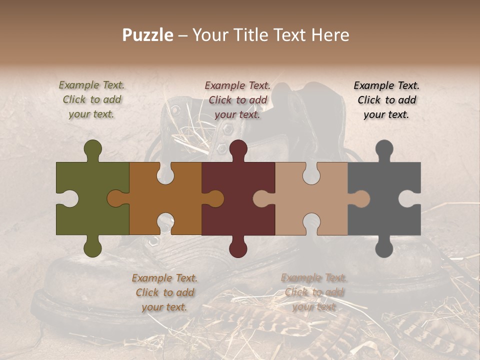 Pair Shoes Leather PowerPoint Template