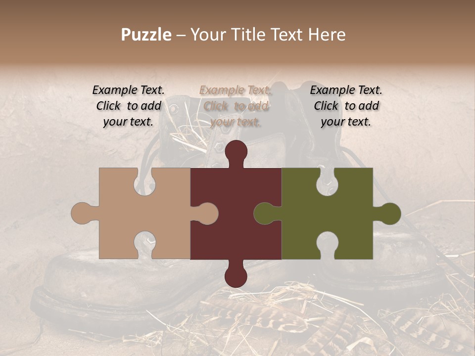 Pair Shoes Leather PowerPoint Template