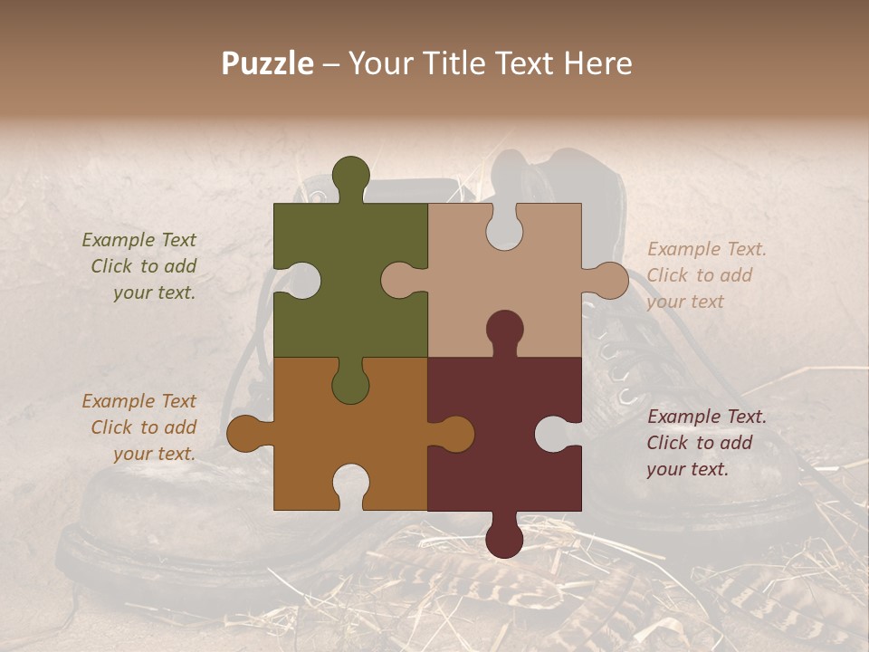 Pair Shoes Leather PowerPoint Template