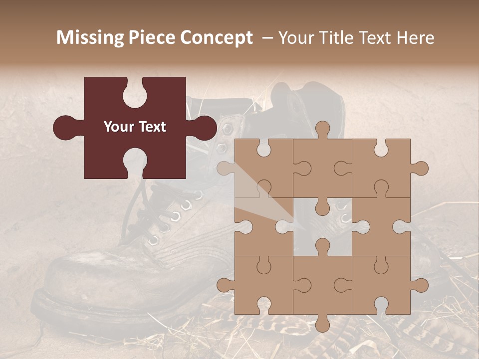 Pair Shoes Leather PowerPoint Template