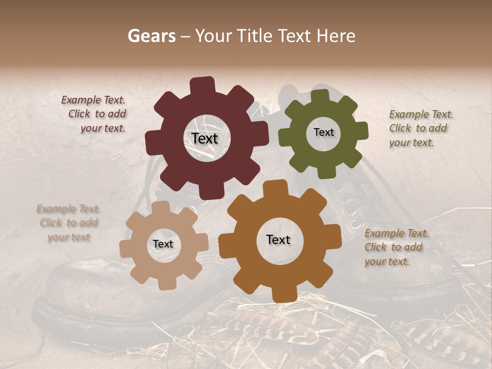 Pair Shoes Leather PowerPoint Template